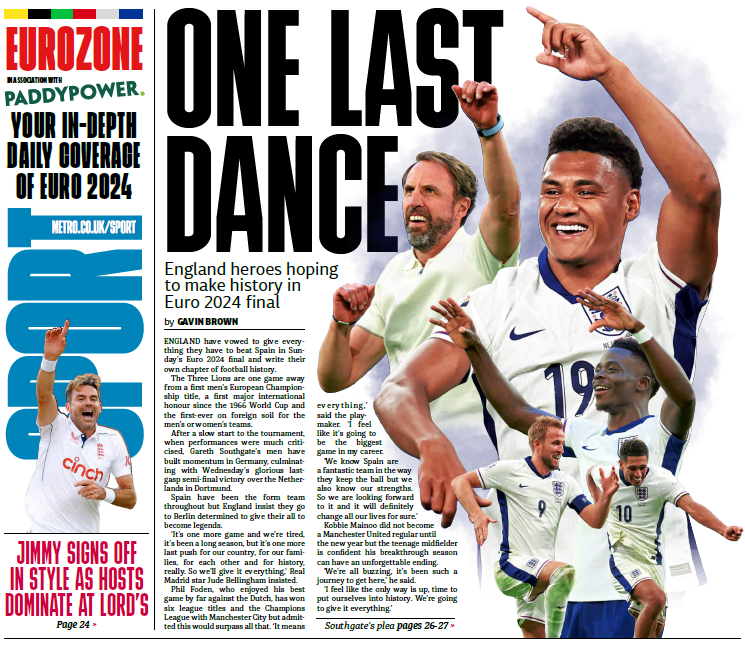 Mail back page