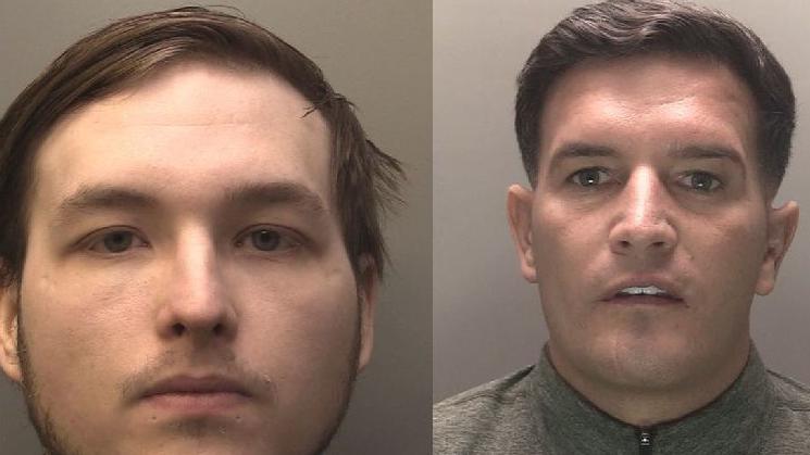 Custody shots of Keelan Woodhead (L) and Christopher Dean