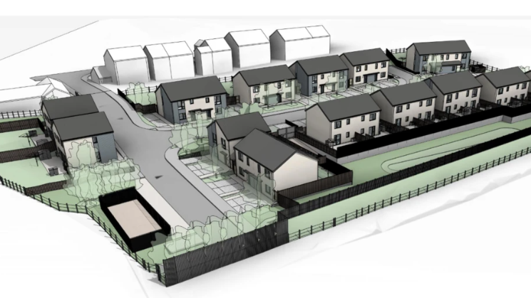 An image from planning documents of proposed 27 homes