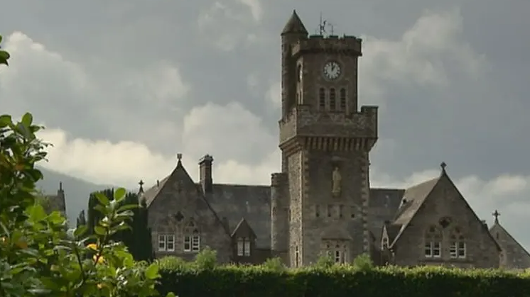 An exterior shot of the former Fort Augustus Abbey in the Highlands.