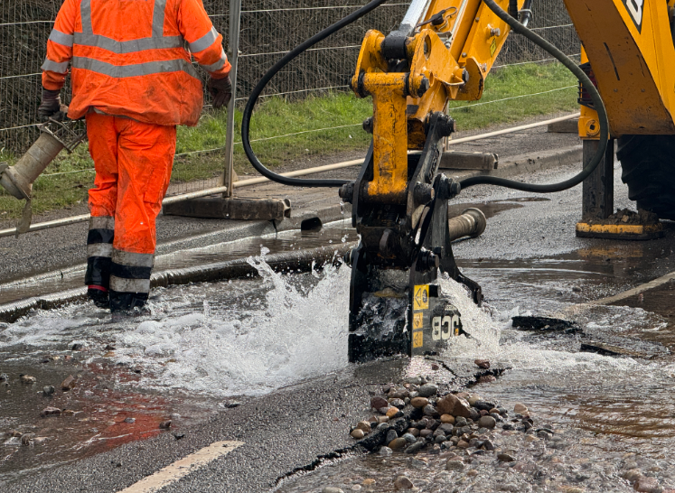 Work under way in Keyworth.