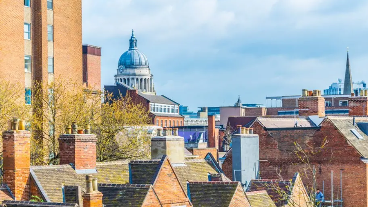 Nottingham's skyline, including the dome of the Council House