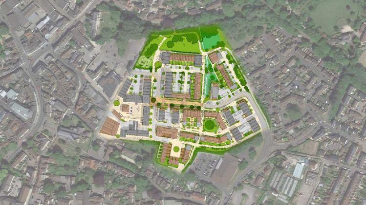 The Frome Saxonvale site outline