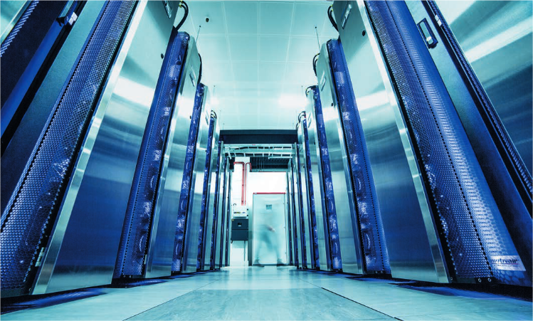 A large supercomputer at the Met Office