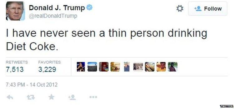 Trump tweet on Coke