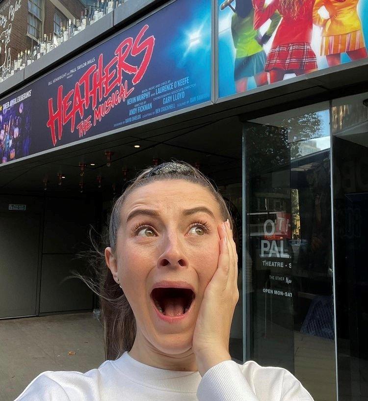 Hannah outside theatre