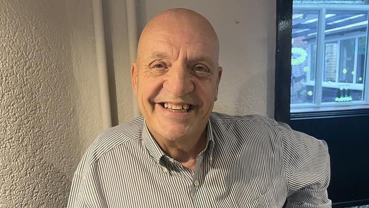 Steve Kirk stood inside the Neptune pub in Derby