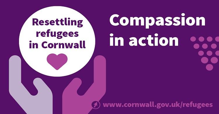 A Cornwall Council graphic about resettling refugees in Cornwall