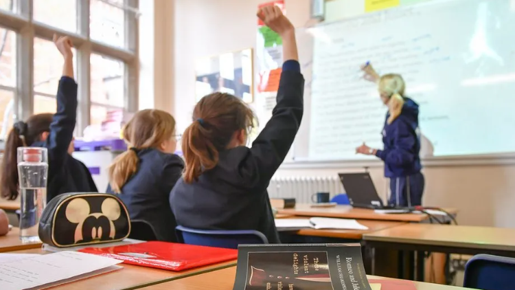 Schoolchildren in class