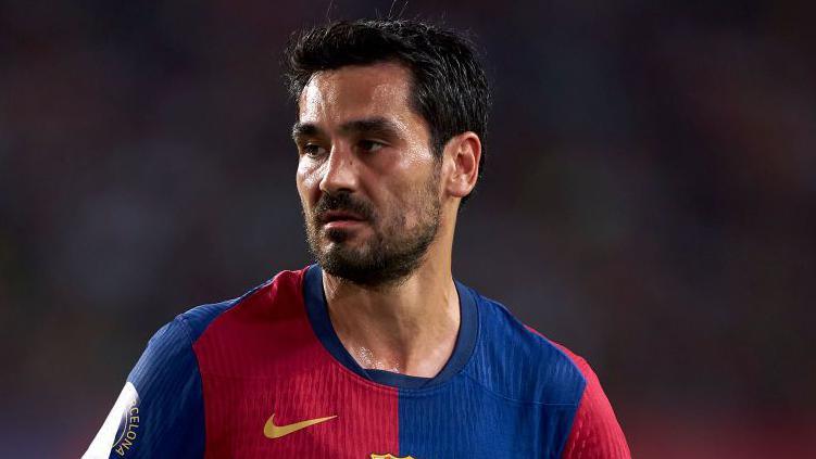 Ilkay Gundogan in Barcelona match kit