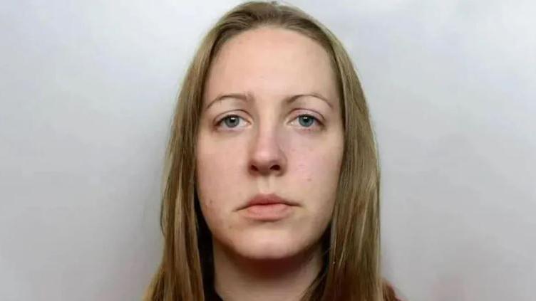 A police mugshot of Lucy Letby 