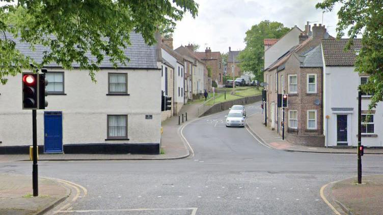 A general view of Allhallowgate from Priest Lane in Ripon