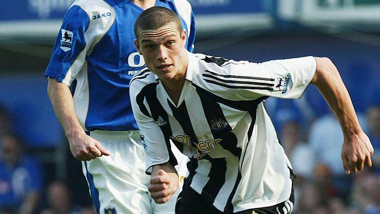 Andy Carroll broke into the Newcastle first team as a 17-year-old in the 2006-07 season