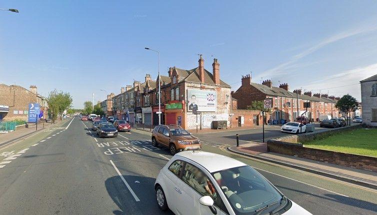 Google Maps photo of Spring Bank in Hull next to the Freehold Way junction