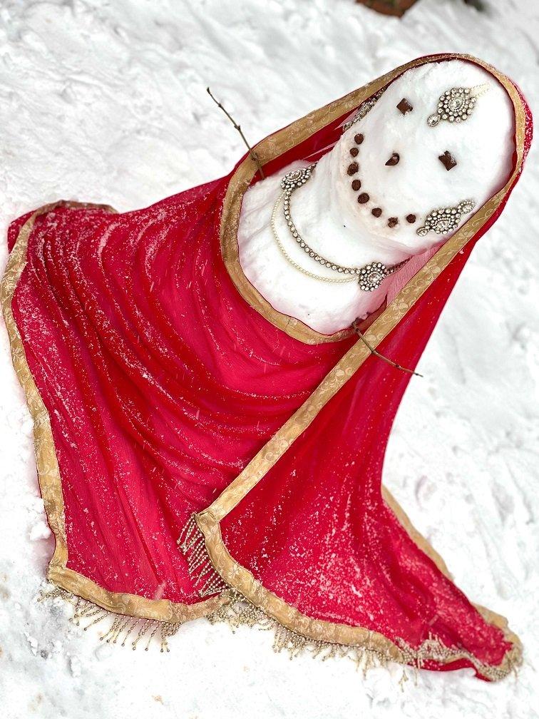 A snowwoman
