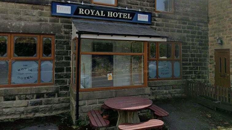 An external view of the Royal Hotel pub.