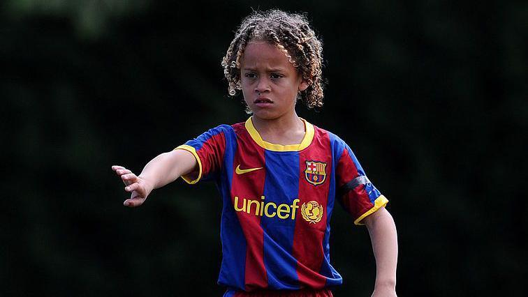 Xavi Simons aged seven. 