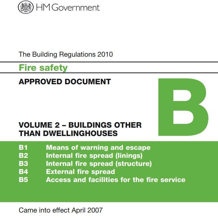 The cover of Approved Document B