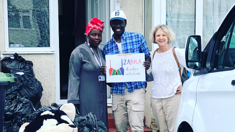 Founder of Rural Smile Foundation Abubakar Ahmed and Founder of ZABRA Jeanette Kruger