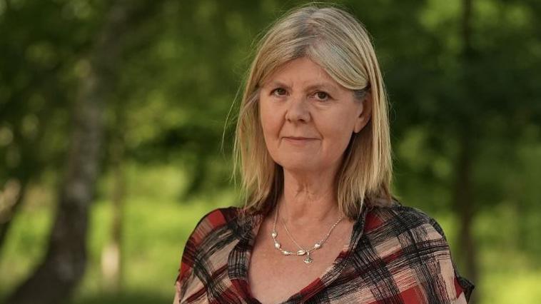 Stop Sizewell C director Alison Downes outside in Suffolk