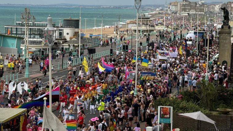 Brighton Pride parade 2024