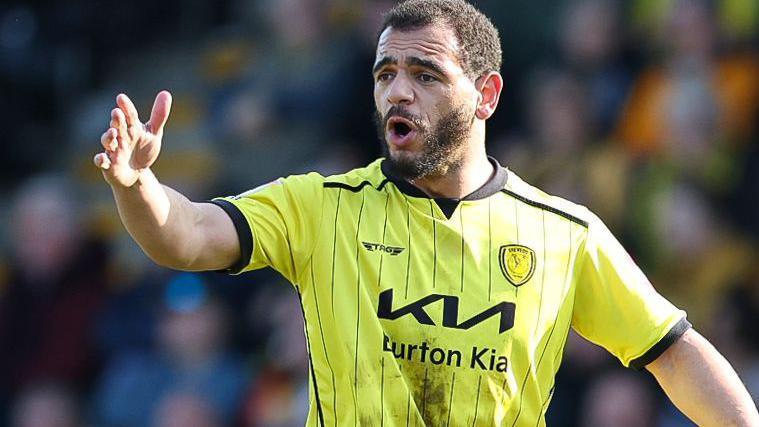 Mason Bennett in action for Burton Albion