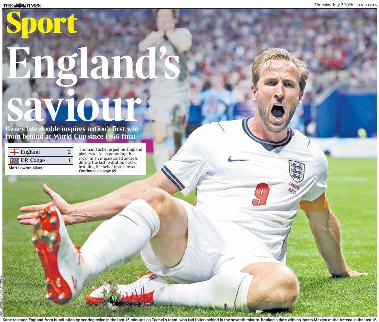 The Times back page