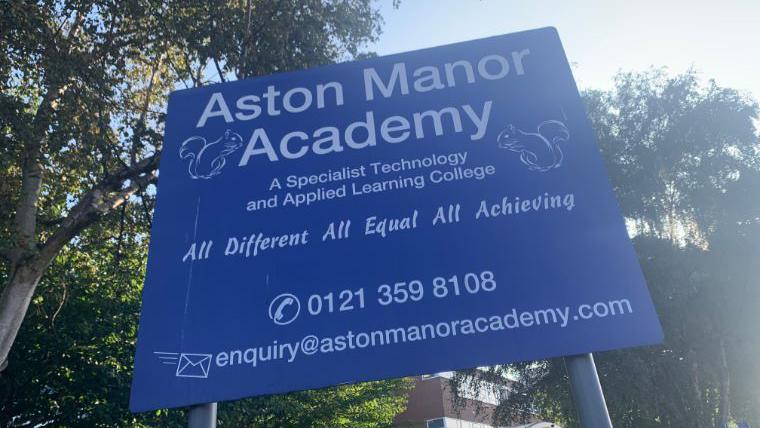 Aston Manor Academy sign 