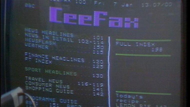 Pebble Mill looked at the newfangled ý information service - Ceefax.