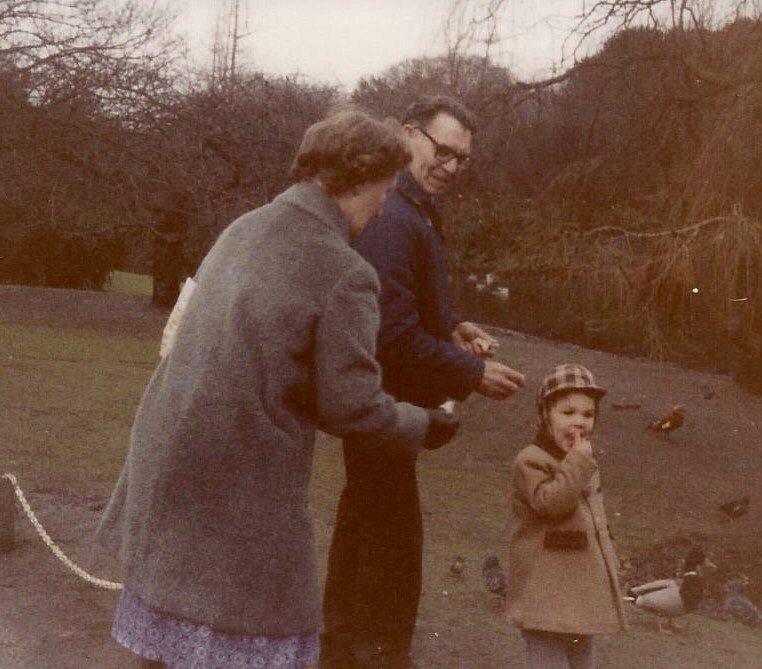 Steve Castle with his grandparents