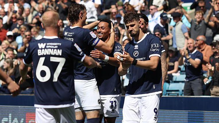 Millwall players celebrating