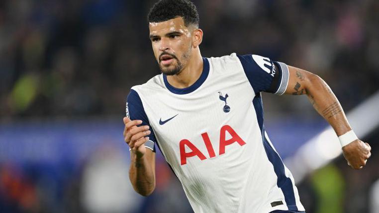 Dominic Solanke in action for Tottenham