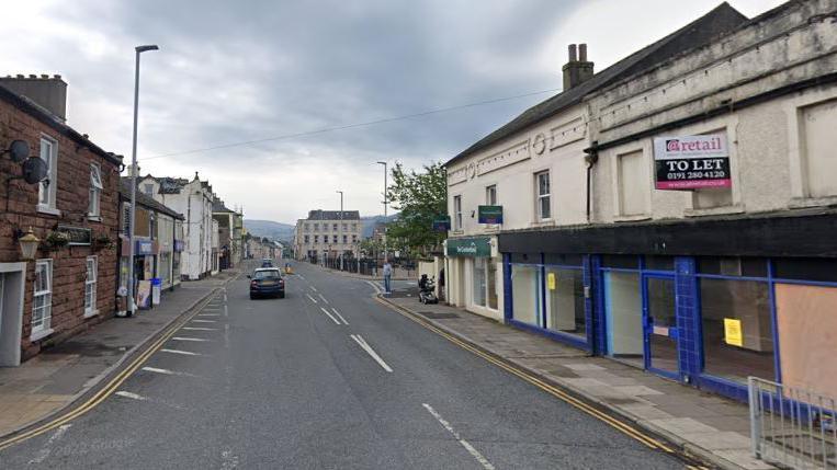 A general view of the main street through Cleator Moor