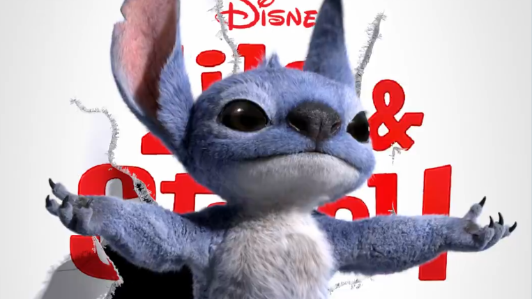 Stitch character from Lilo and Stitch.