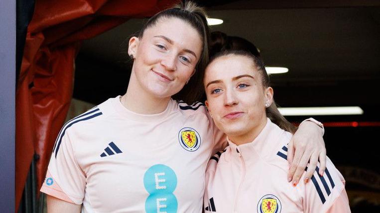 Scotland's Chelsea Cornet and Kirsty Maclean