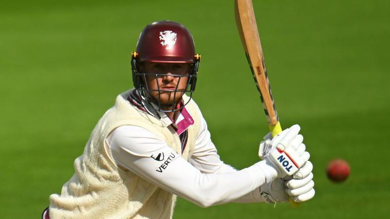 Tom Kohler-Cadmore batting for Somerset