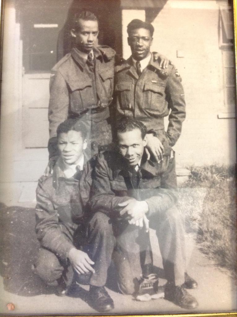 Ralph Ottey with RAF friends