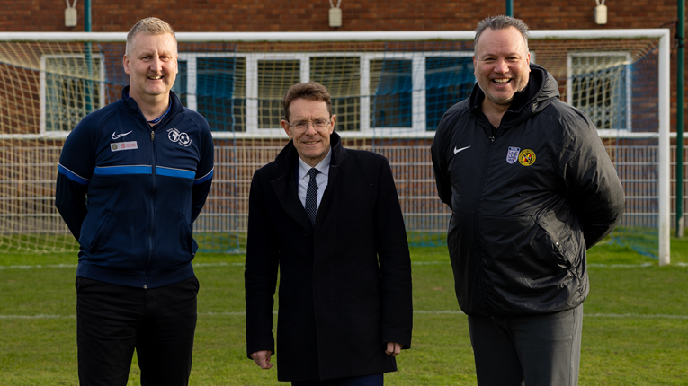 Andy Street with Birmingham County FA members