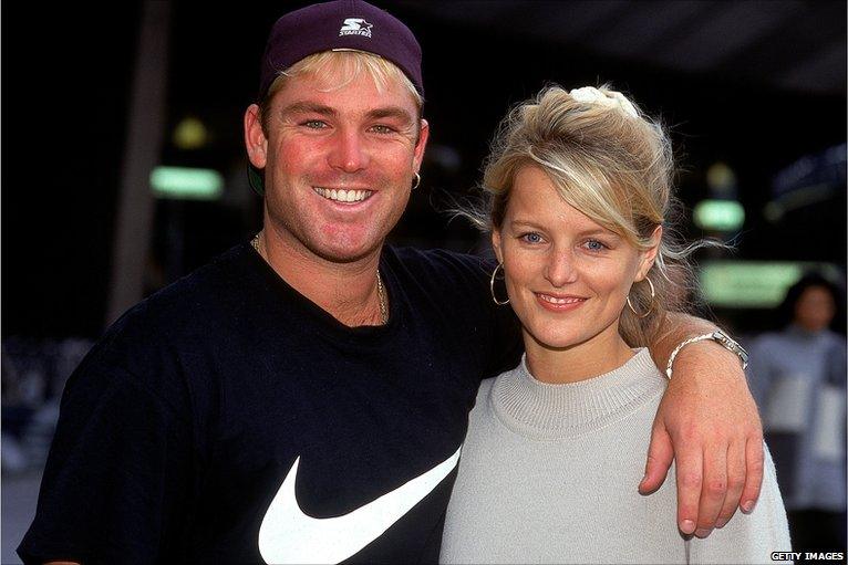 Shane and Simone Warne