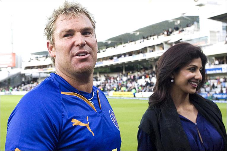 Shane Warne and Shilpa Shetty