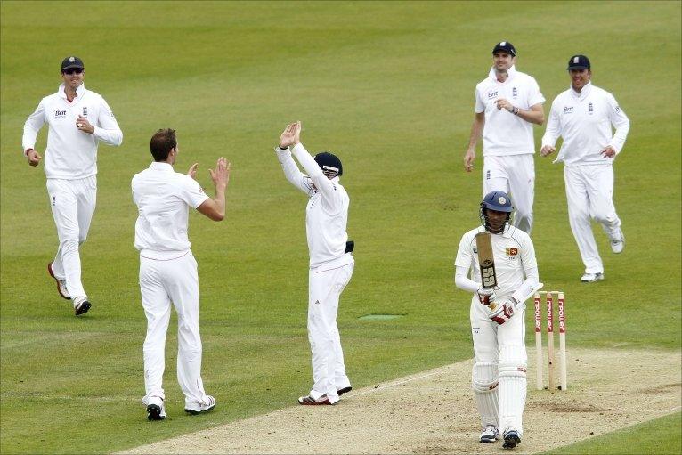 Chris Tremlett celebrates