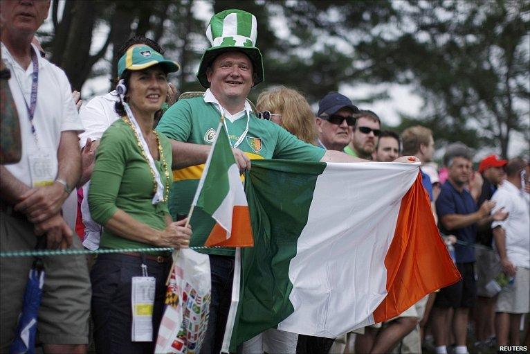 The Irish fans at Congressional