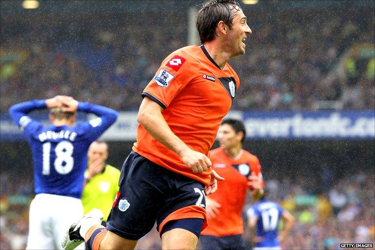 Tommy Smith celebrates QPR's goal