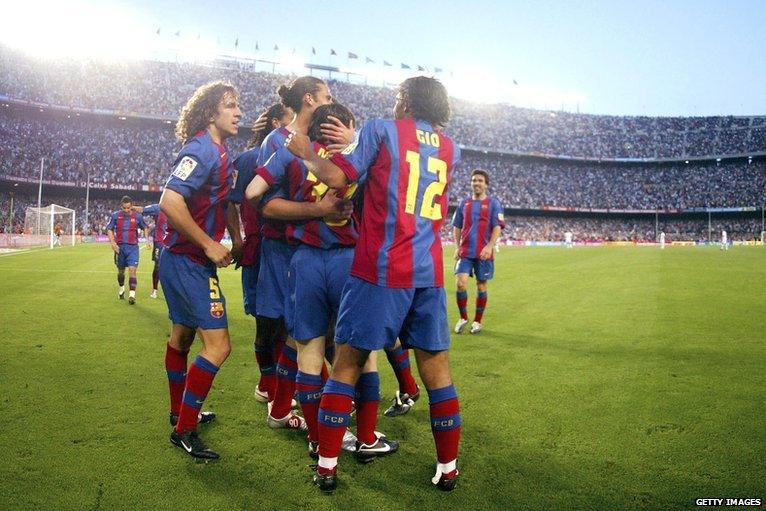 Messi scores his first goal for Barcelona against Albacete