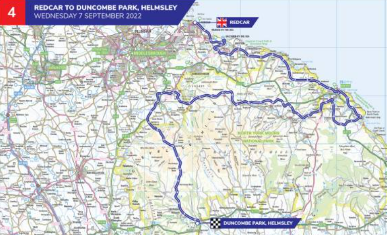 Tour of Britain stage 4 route