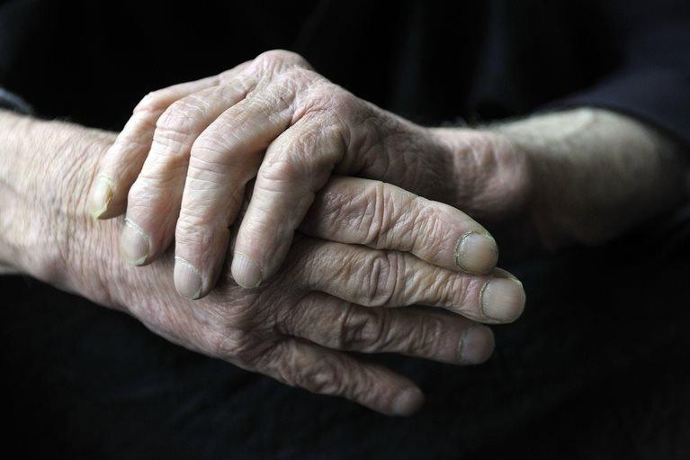 Elderly man's hands