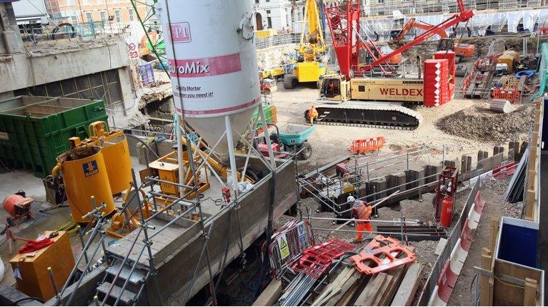 Crossrail construction site