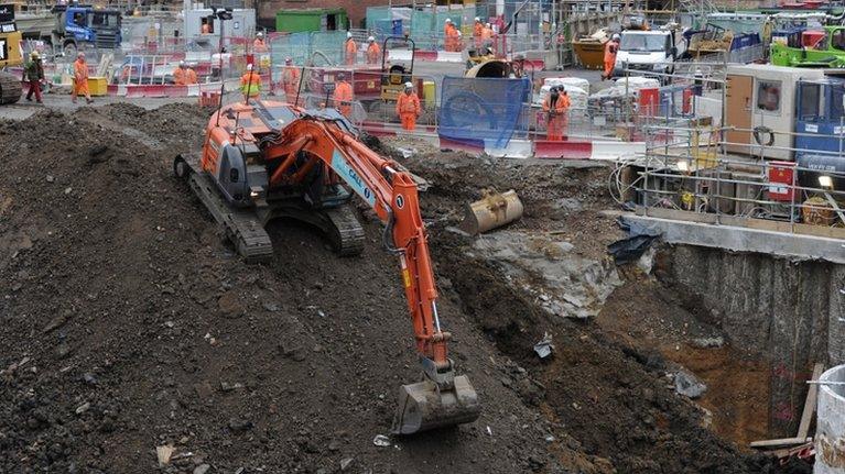 Work on the Crossrail scheme in London