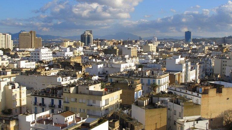 Tunis city skyline