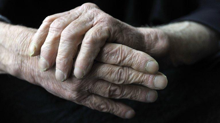 elderly hands